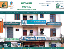 Tablet Screenshot of geetanjalihospitalhisar.com